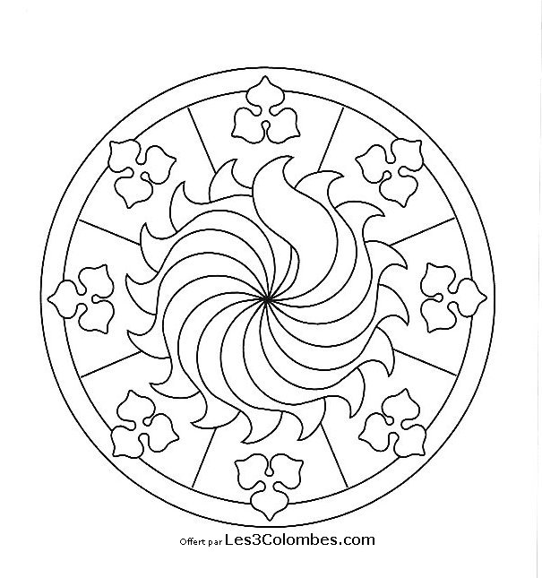 Malvorlage: Mandalas für Kinder (Mandalas) #124142 - Kostenlose Malvorlagen zum Ausdrucken