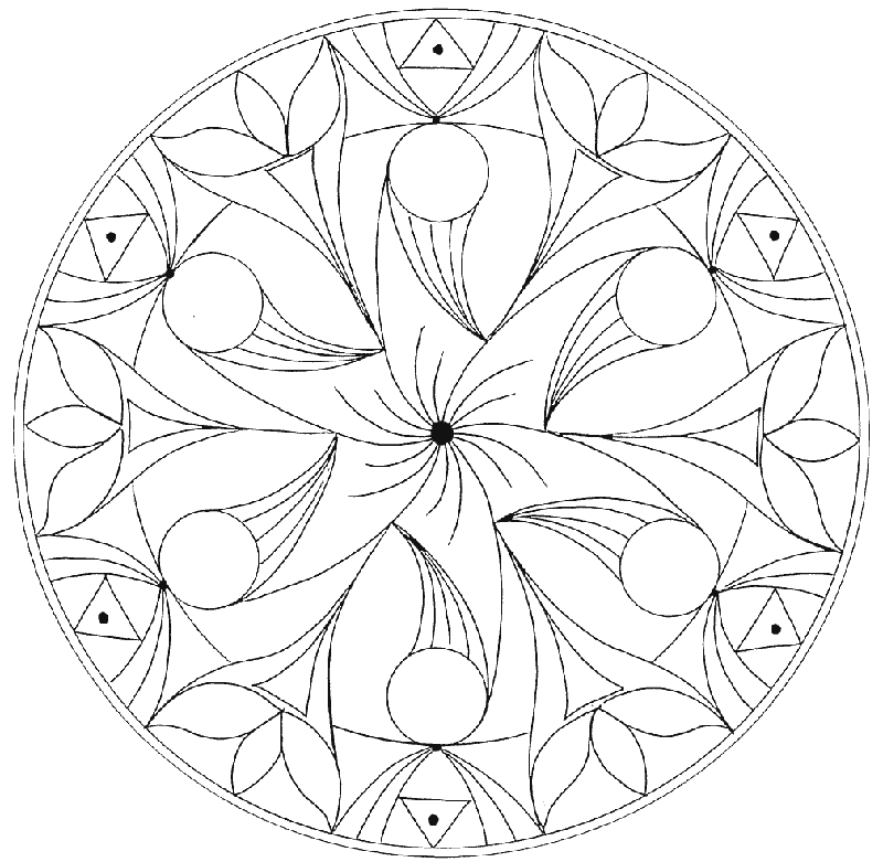 Malvorlage: Mandalas für Kinder (Mandalas) #124145 - Kostenlose Malvorlagen zum Ausdrucken