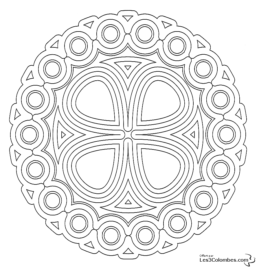 Malvorlage: Mandalas für Kinder (Mandalas) #124151 - Kostenlose Malvorlagen zum Ausdrucken