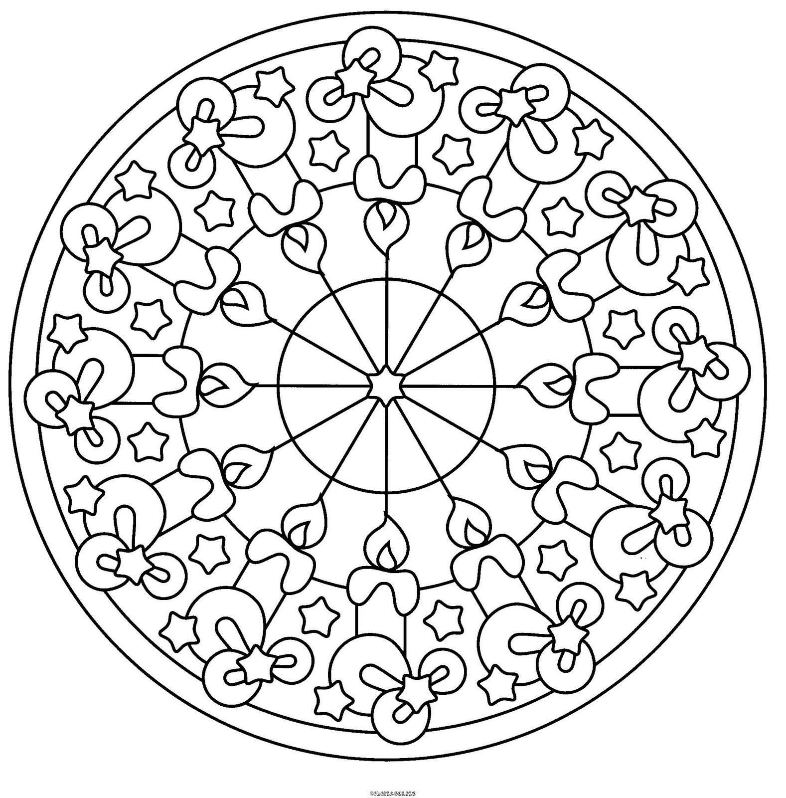 Malvorlage: Mandalas für Kinder (Mandalas) #124212 - Kostenlose Malvorlagen zum Ausdrucken