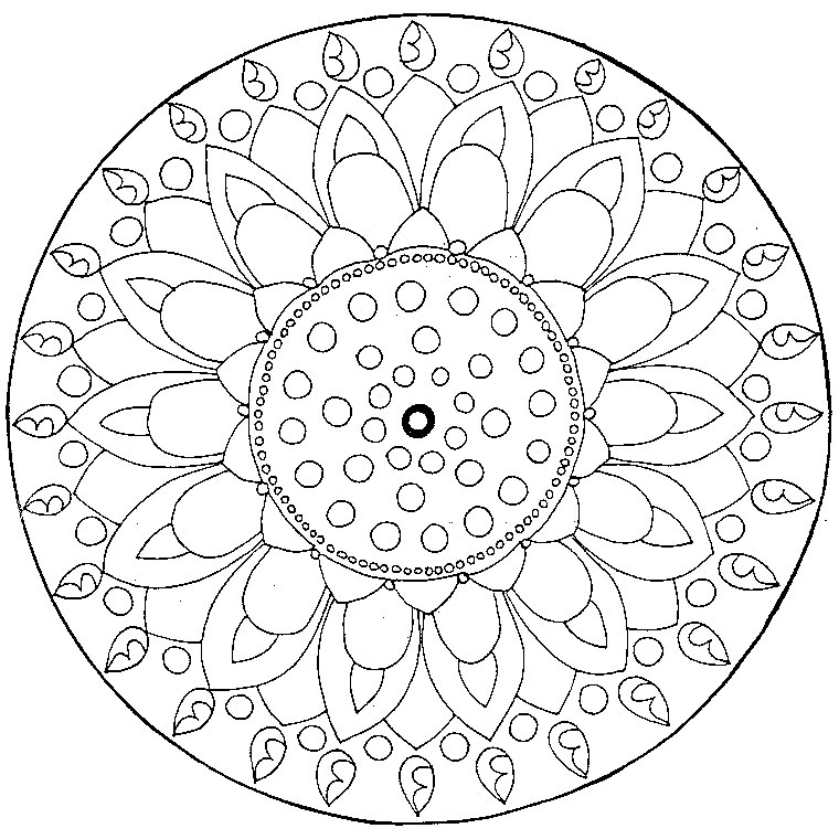 Malvorlage: Mandalas für Kinder (Mandalas) #124221 - Kostenlose Malvorlagen zum Ausdrucken