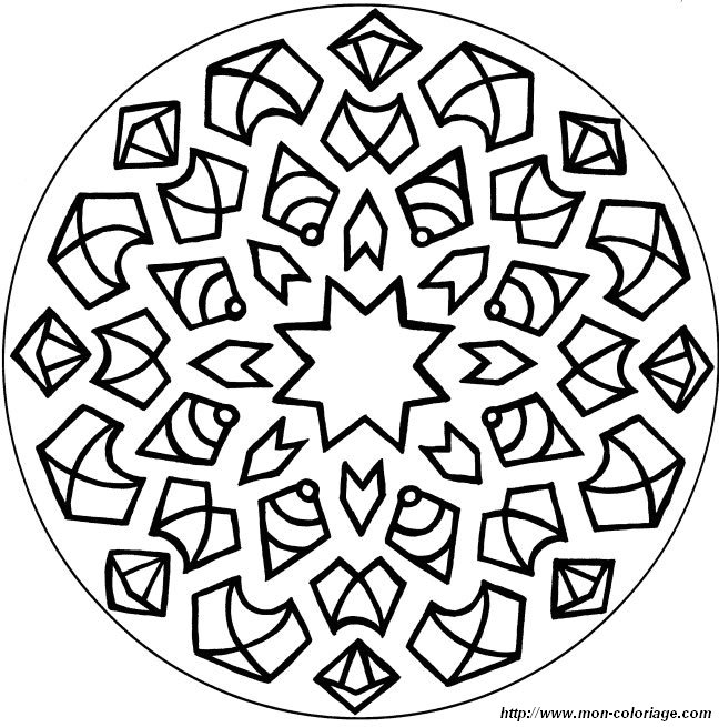 Malvorlage: Mandalas für Kinder (Mandalas) #124248 - Kostenlose Malvorlagen zum Ausdrucken