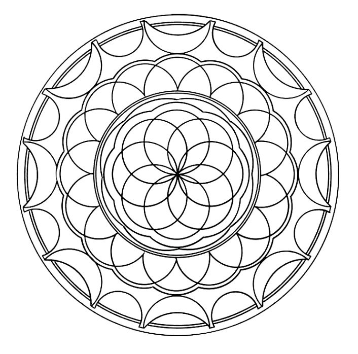 Malvorlage: Mandalas für Kinder (Mandalas) #124305 - Kostenlose Malvorlagen zum Ausdrucken