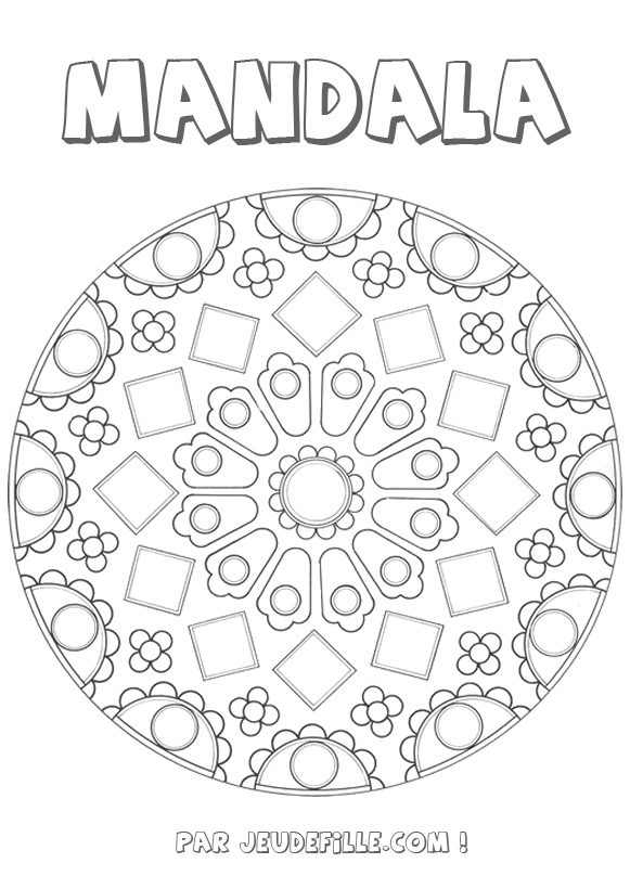 Malvorlage: Mandalas für Kinder (Mandalas) #124350 - Kostenlose Malvorlagen zum Ausdrucken