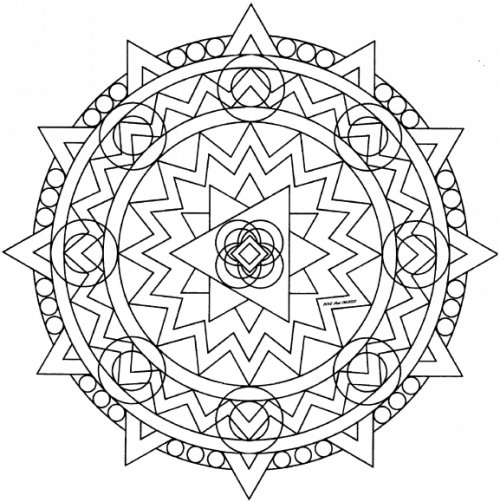 Malvorlage: Mandalas für Kinder (Mandalas) #124368 - Kostenlose Malvorlagen zum Ausdrucken