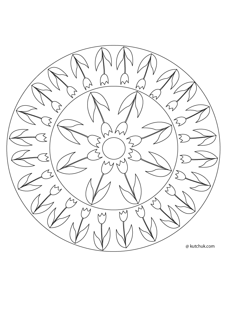 Malvorlage: Mandalas für Kinder (Mandalas) #124373 - Kostenlose Malvorlagen zum Ausdrucken