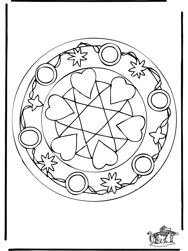 Malvorlage: Mandalas für Kinder (Mandalas) #124389 - Kostenlose Malvorlagen zum Ausdrucken