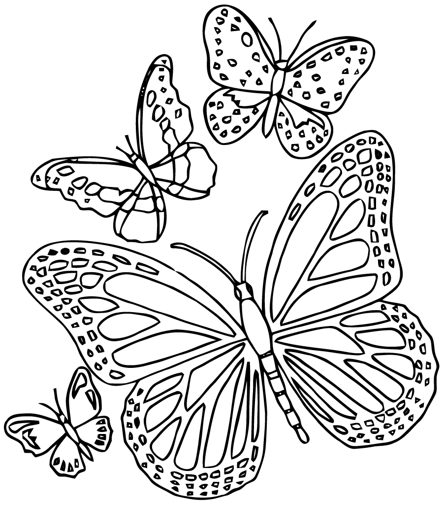Malvorlage: Schmetterlings-Mandalas (Mandalas) #117400 - Kostenlose Malvorlagen zum Ausdrucken