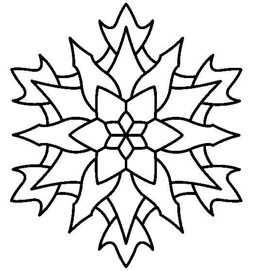 Malvorlage: Schneeflocken-Mandalas (Mandalas) #117605 - Kostenlose Malvorlagen zum Ausdrucken