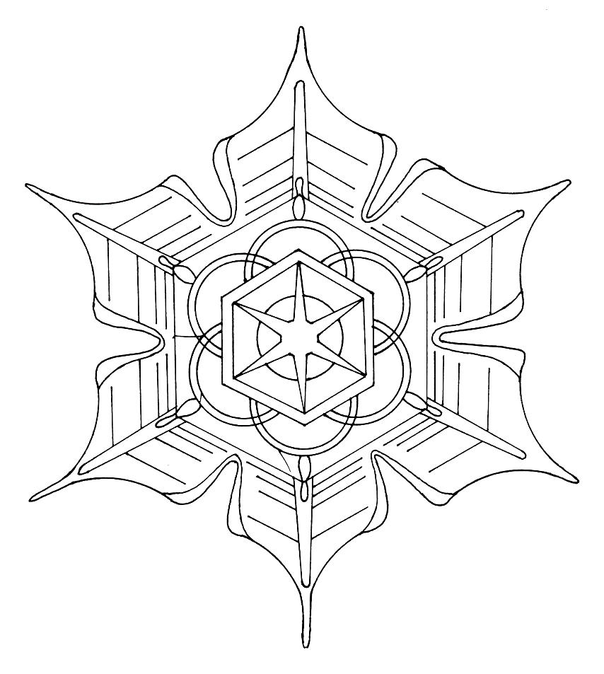 Malvorlage: Schneeflocken-Mandalas (Mandalas) #117609 - Kostenlose Malvorlagen zum Ausdrucken