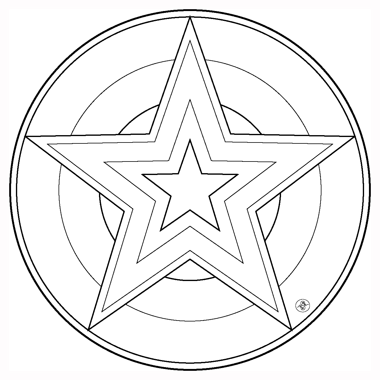 Malvorlage: Stern Mandalas (Mandalas) #117956 - Kostenlose Malvorlagen zum Ausdrucken