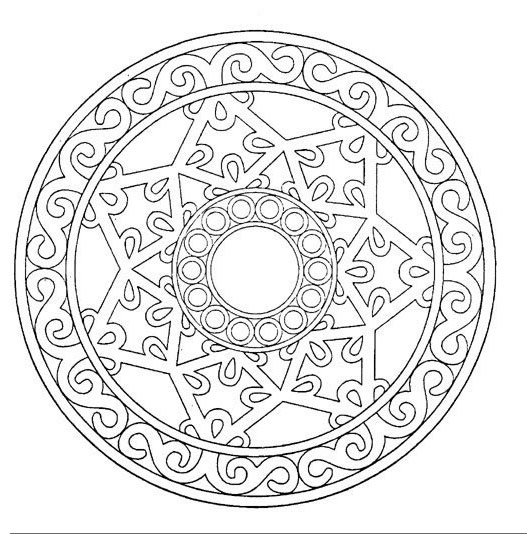 Malvorlage: Stern Mandalas (Mandalas) #117959 - Kostenlose Malvorlagen zum Ausdrucken