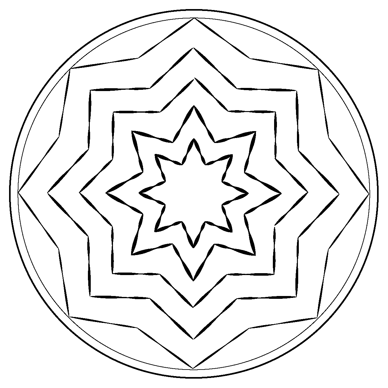 Malvorlage: Stern Mandalas (Mandalas) #117961 - Kostenlose Malvorlagen zum Ausdrucken
