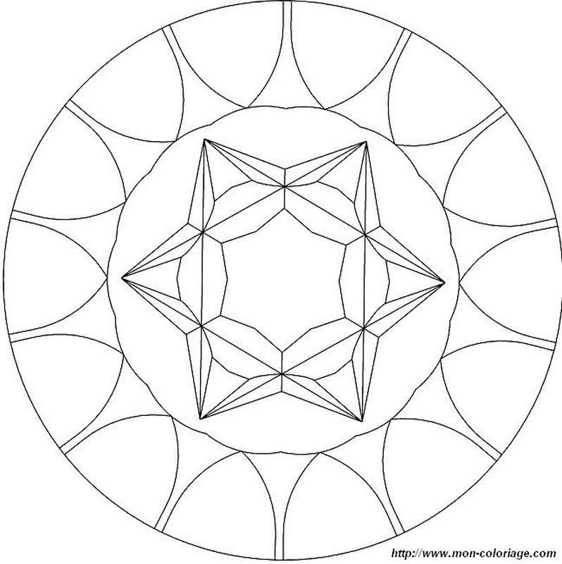 Malvorlage: Stern Mandalas (Mandalas) #117990 - Kostenlose Malvorlagen zum Ausdrucken