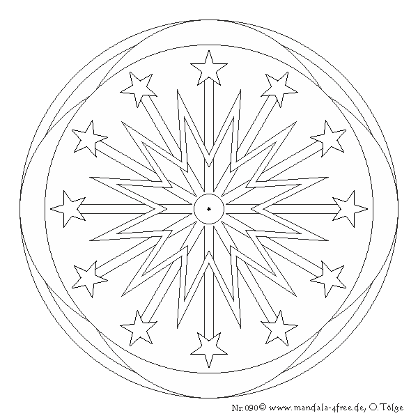 Malvorlage: Stern Mandalas (Mandalas) #118020 - Kostenlose Malvorlagen zum Ausdrucken