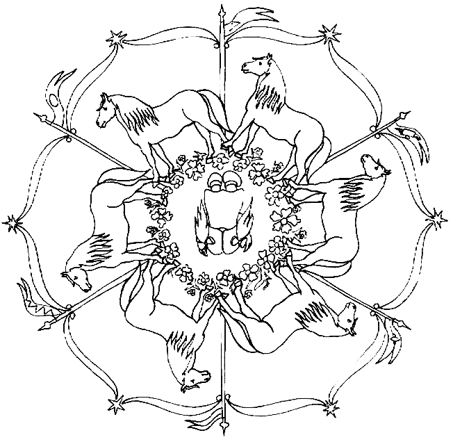 Malvorlage: Tier-Mandalas (Mandalas) #22713 - Kostenlose Malvorlagen zum Ausdrucken