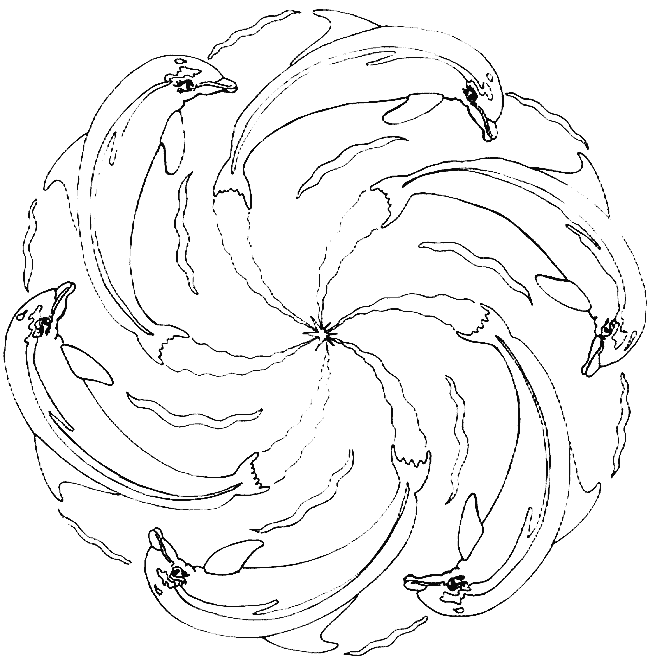 Malvorlage: Tier-Mandalas (Mandalas) #22738 - Kostenlose Malvorlagen zum Ausdrucken