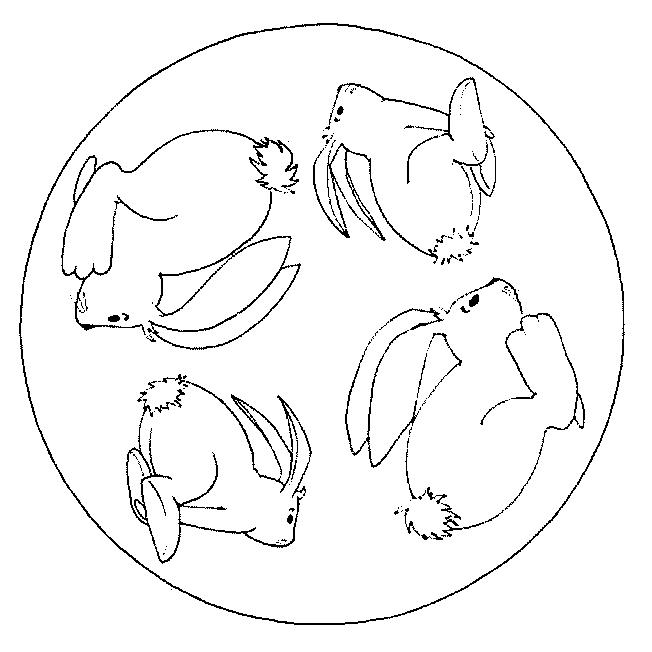 Malvorlage: Tier-Mandalas (Mandalas) #22800 - Kostenlose Malvorlagen zum Ausdrucken