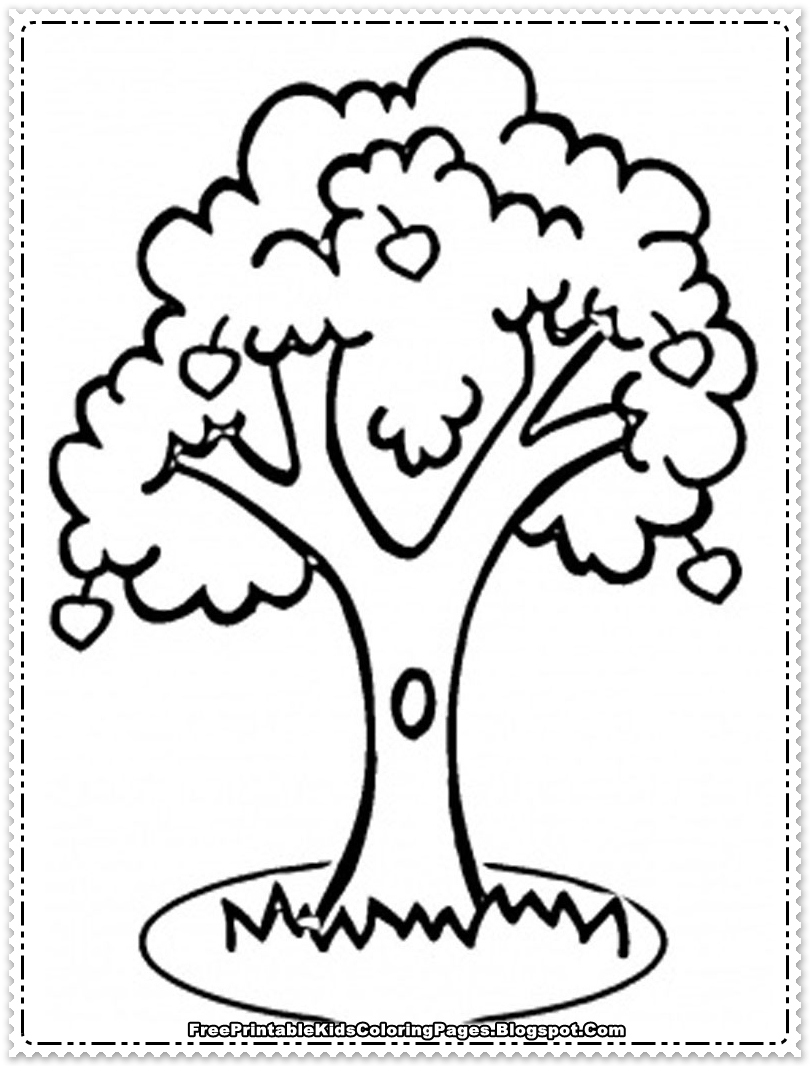 Malvorlage: Apfelbaum (Natur und Jahreszeiten) #163748 - Kostenlose Malvorlagen zum Ausdrucken