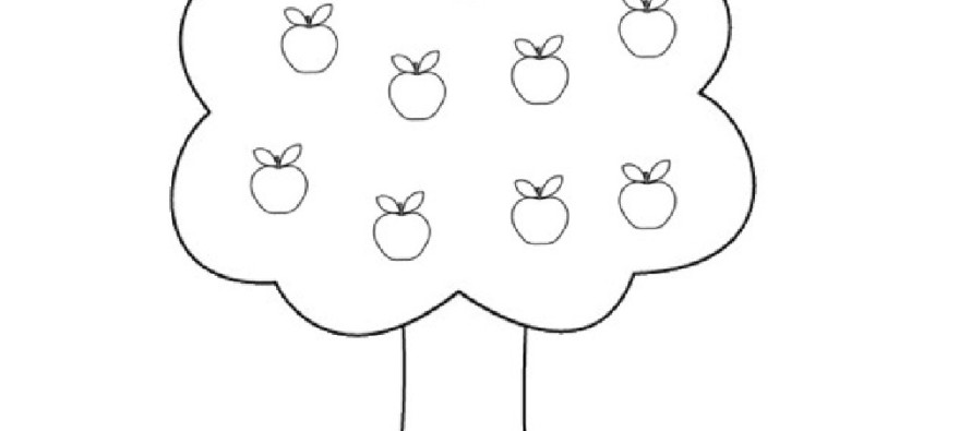 Malvorlage: Apfelbaum (Natur und Jahreszeiten) #163755 - Kostenlose Malvorlagen zum Ausdrucken