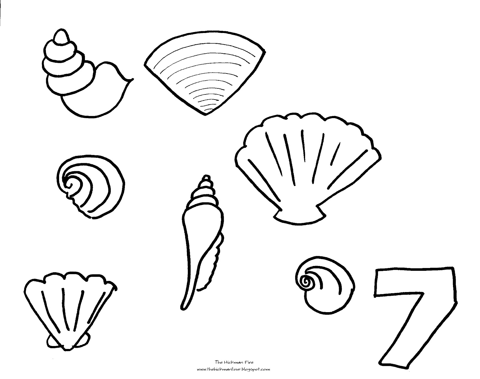 Malvorlage: Muschel (Natur und Jahreszeiten) #163380 - Kostenlose Malvorlagen zum Ausdrucken