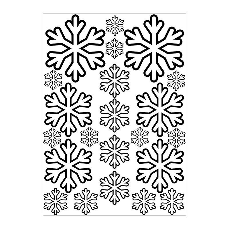 Malvorlage: Schneeflocke (Natur und Jahreszeiten) #160486 - Kostenlose Malvorlagen zum Ausdrucken
