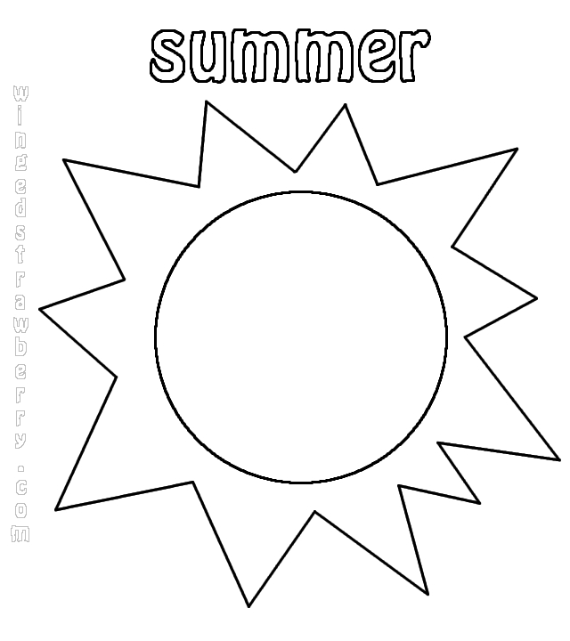 Malvorlage: Sommer (Natur und Jahreszeiten) #165338 - Kostenlose Malvorlagen zum Ausdrucken