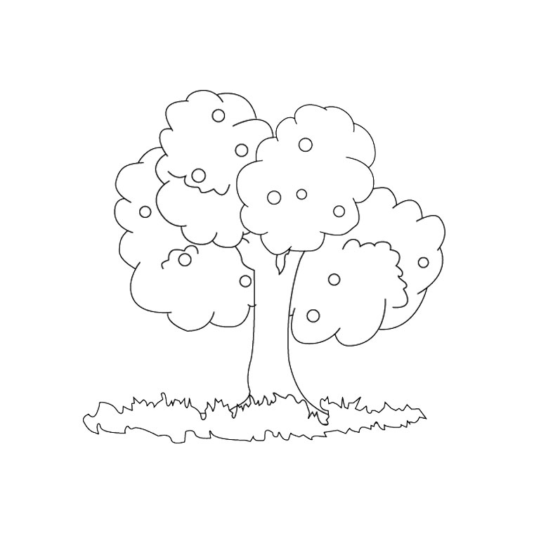 Malvorlage: Apfelbaum (Natur) #163576 - Kostenlose Malvorlagen zum Ausdrucken