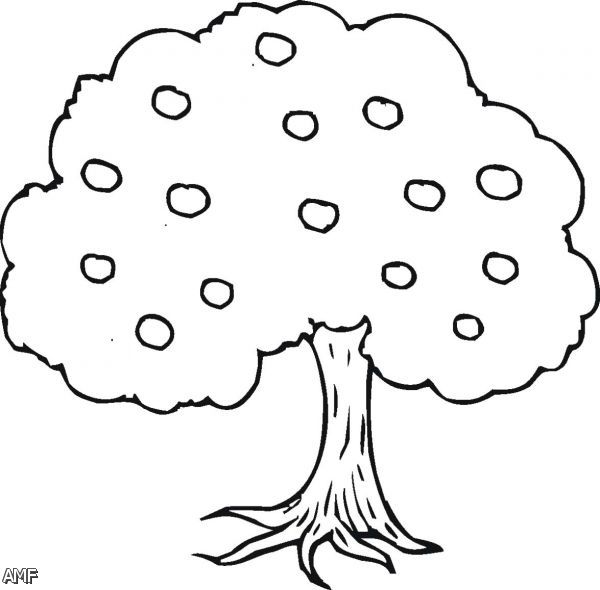 Malvorlage: Apfelbaum (Natur) #163758 - Kostenlose Malvorlagen zum Ausdrucken
