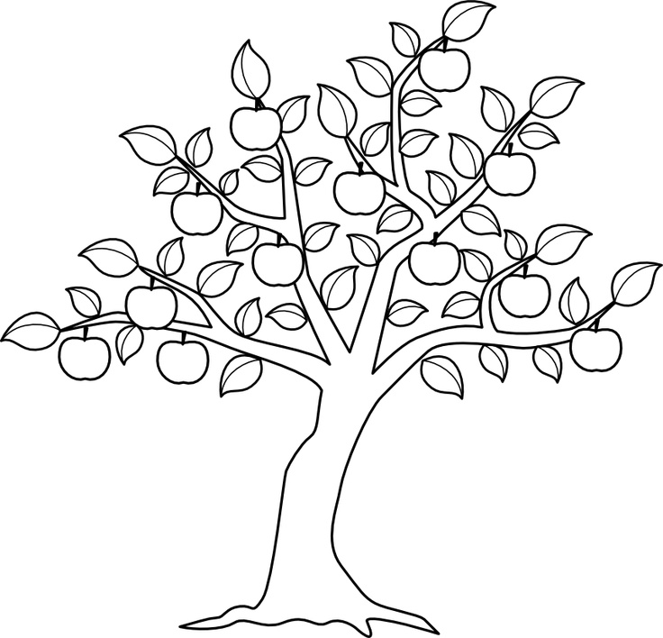 Malvorlage: Apfelbaum (Natur) #163762 - Kostenlose Malvorlagen zum Ausdrucken