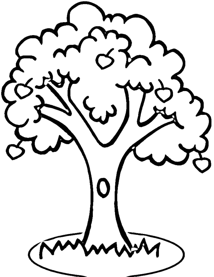 Malvorlage: Apfelbaum (Natur) #163778 - Kostenlose Malvorlagen zum Ausdrucken