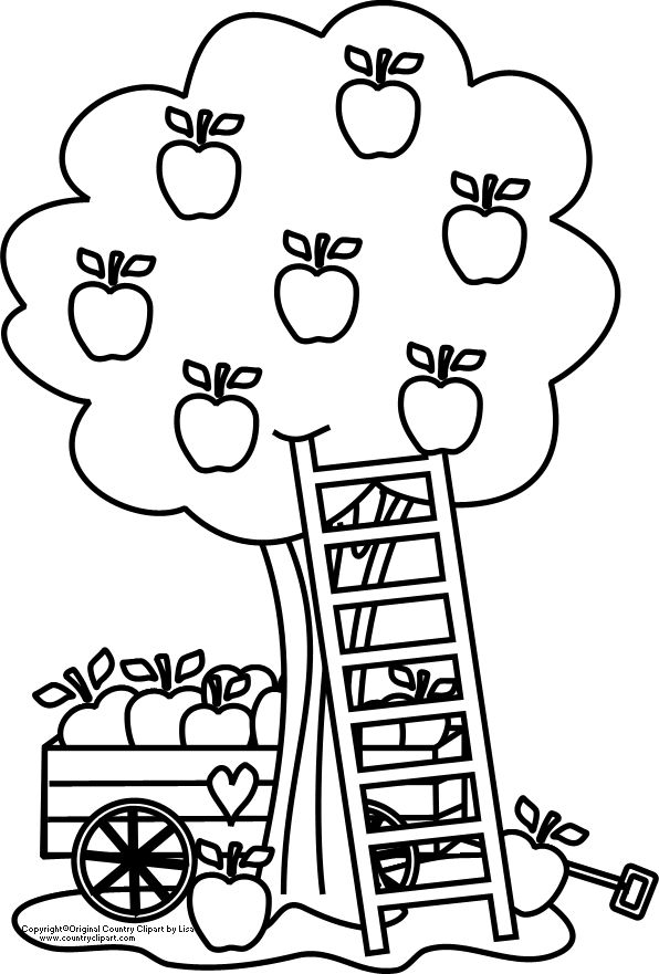 Malvorlage: Apfelbaum (Natur) #163782 - Kostenlose Malvorlagen zum Ausdrucken
