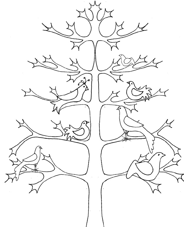 Malvorlage: BAUM (Natur) #154710 - Kostenlose Malvorlagen zum Ausdrucken