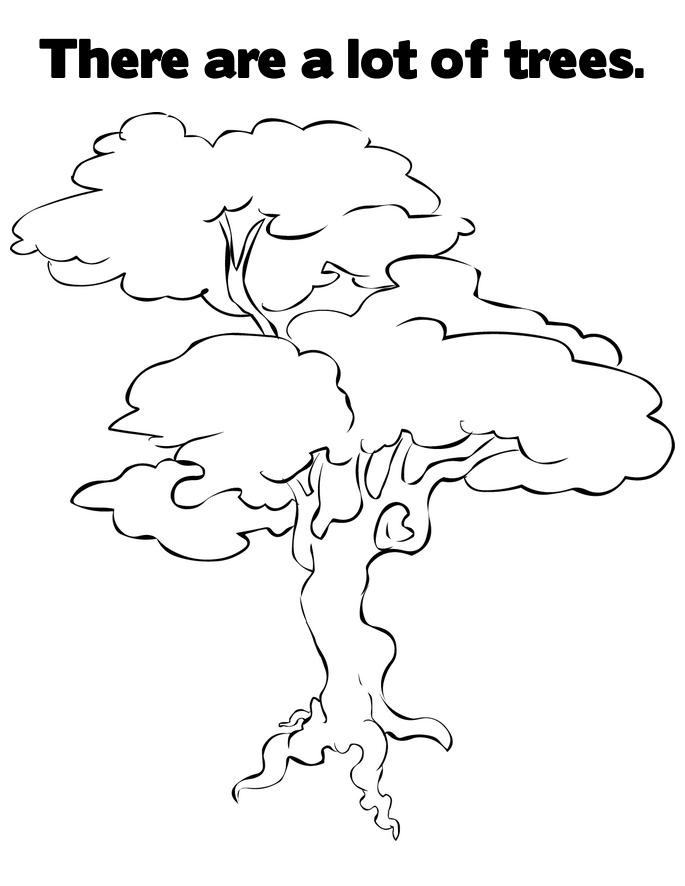 Malvorlage: BAUM (Natur) #154745 - Kostenlose Malvorlagen zum Ausdrucken