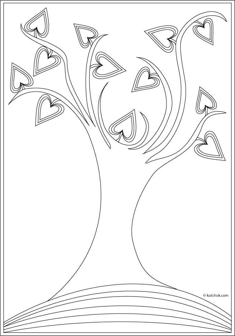 Malvorlage: BAUM (Natur) #154822 - Kostenlose Malvorlagen zum Ausdrucken