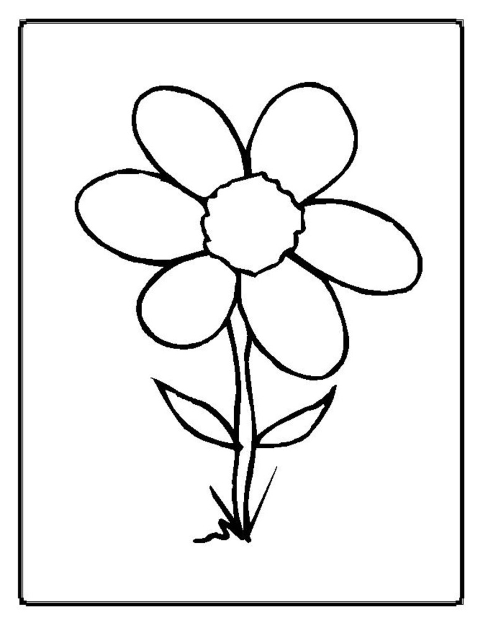 Malvorlage: Blumen (Natur) #155047 - Kostenlose Malvorlagen zum Ausdrucken