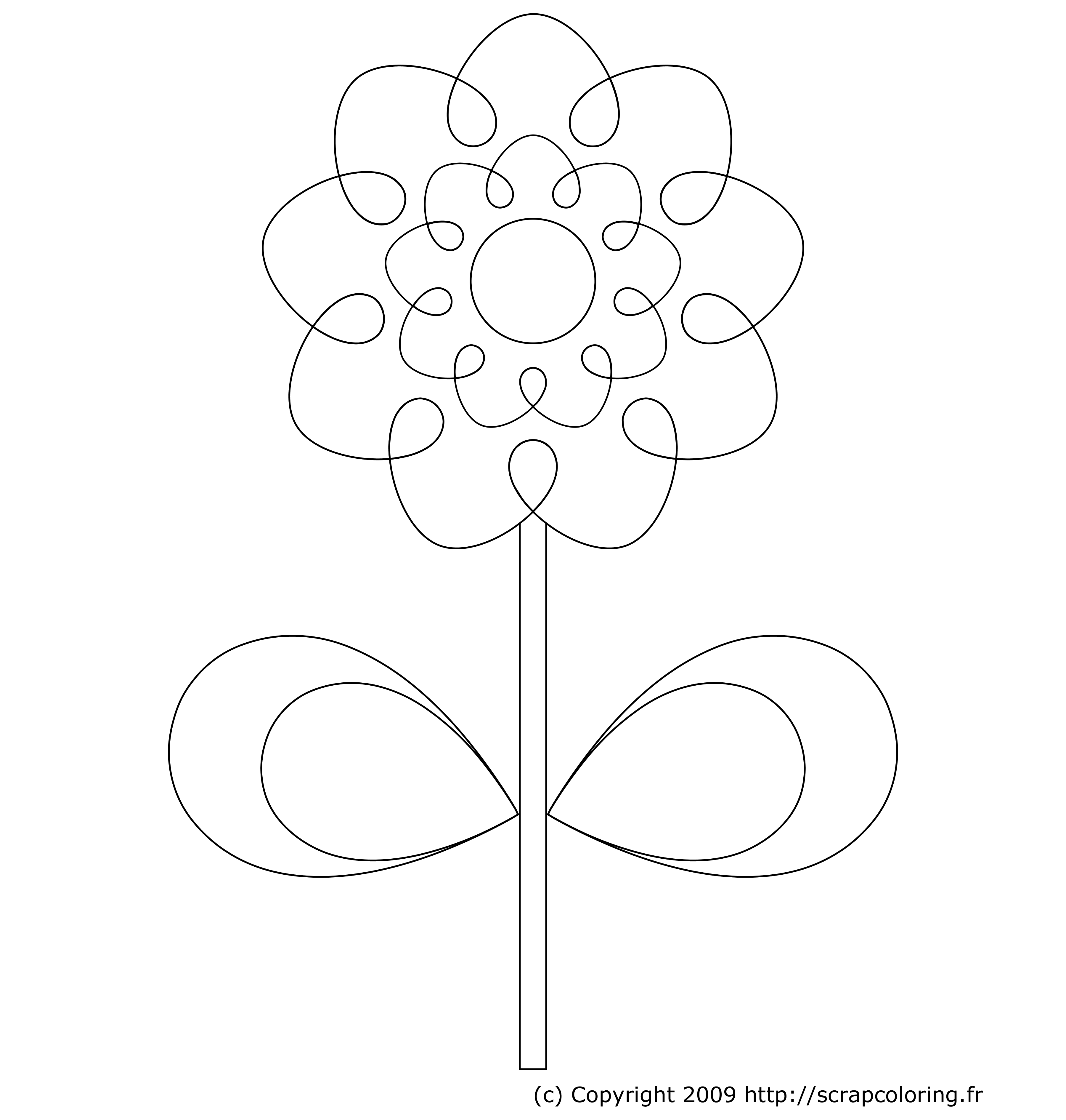 Malvorlage: Blumen (Natur) #155119 - Kostenlose Malvorlagen zum Ausdrucken