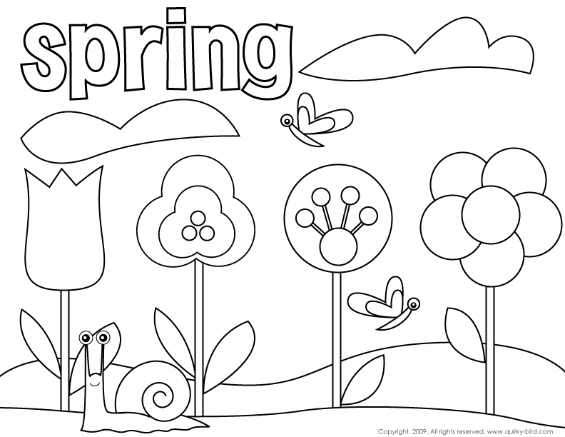 Malvorlage: Frühling (Natur) #164790 - Kostenlose Malvorlagen zum Ausdrucken