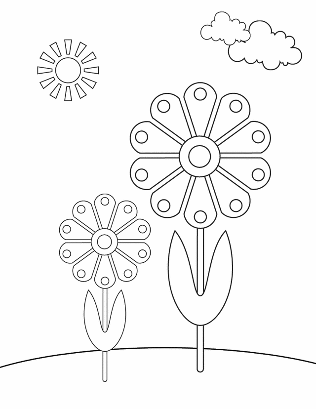 Malvorlage: Frühling (Natur) #164900 - Kostenlose Malvorlagen zum Ausdrucken