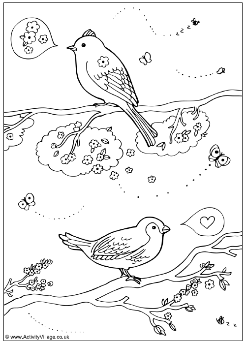 Malvorlage: Frühling (Natur) #164985 - Kostenlose Malvorlagen zum Ausdrucken