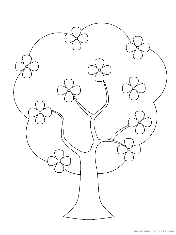 Malvorlage: Frühling (Natur) #165070 - Kostenlose Malvorlagen zum Ausdrucken