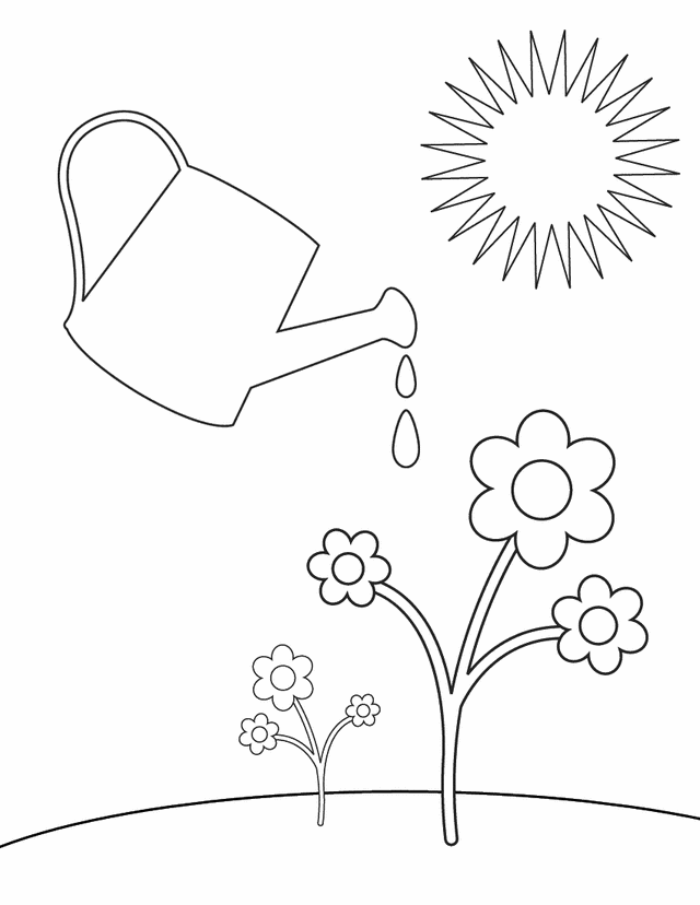 Malvorlage: Frühling (Natur) #165092 - Kostenlose Malvorlagen zum Ausdrucken