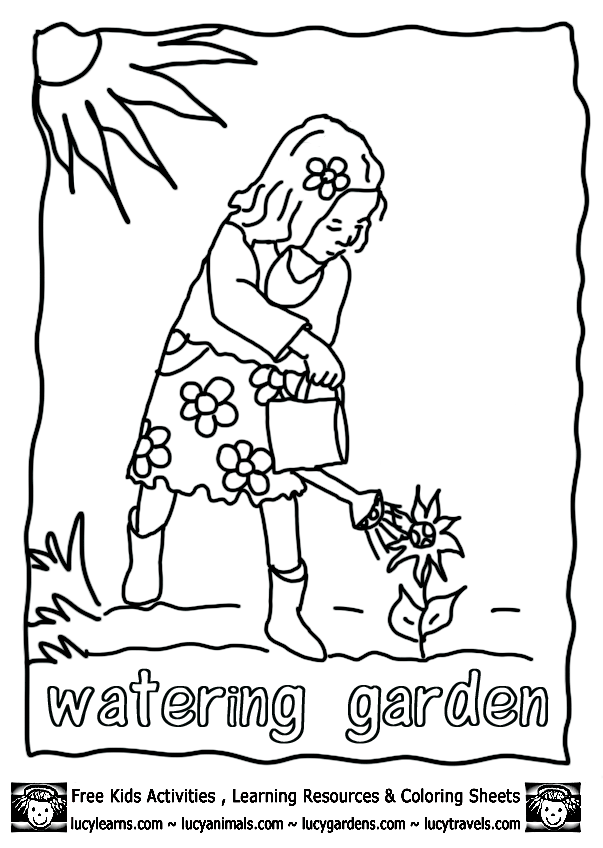 Malvorlage: Garten (Natur) #166427 - Kostenlose Malvorlagen zum Ausdrucken