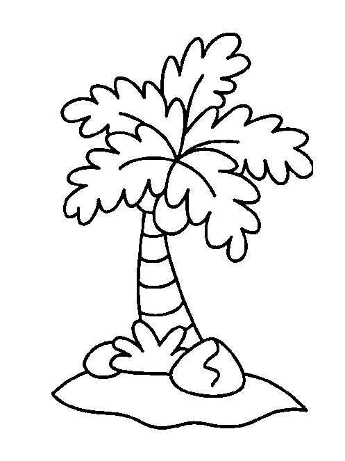 Malvorlage: Kokosnussbaum (Natur) #162125 - Kostenlose Malvorlagen zum Ausdrucken
