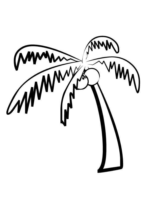 Malvorlage: Kokosnussbaum (Natur) #162369 - Kostenlose Malvorlagen zum Ausdrucken