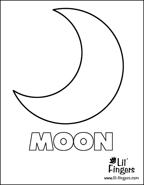 Malvorlage: Mond (Natur) #155662 - Kostenlose Malvorlagen zum Ausdrucken