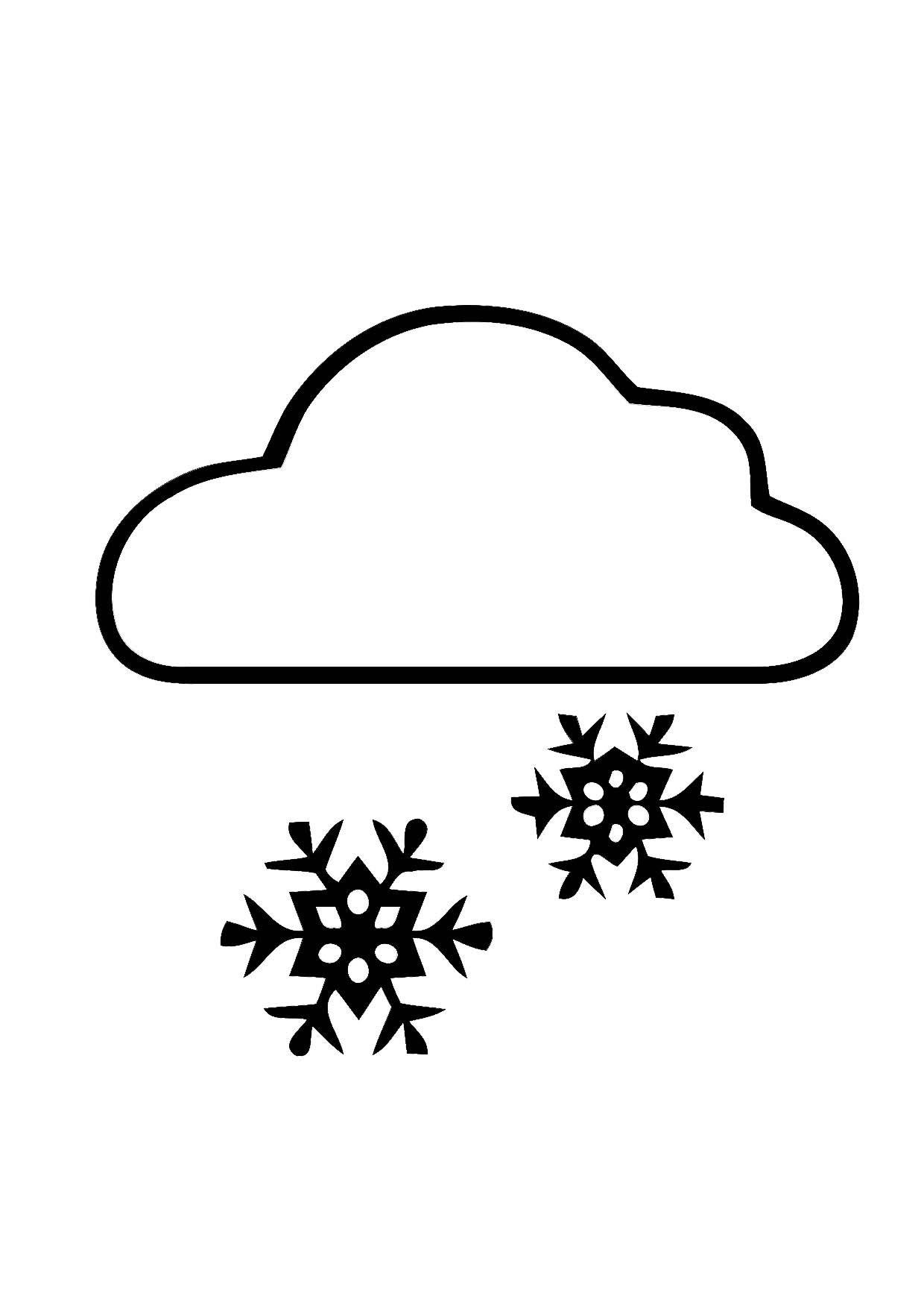 Malvorlage: Schnee (Natur) #158532 - Kostenlose Malvorlagen zum Ausdrucken