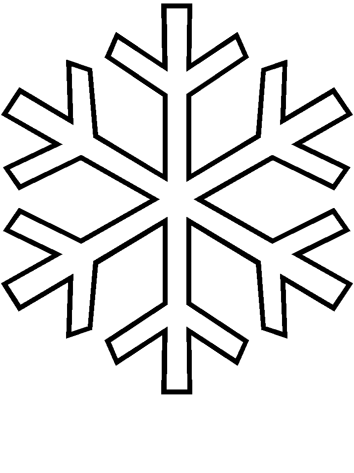 Malvorlage: Schneeflocke (Natur) #160452 - Kostenlose Malvorlagen zum Ausdrucken