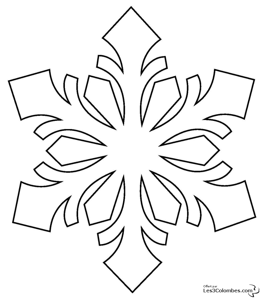 Malvorlage: Schneeflocke (Natur) #160454 - Kostenlose Malvorlagen zum Ausdrucken