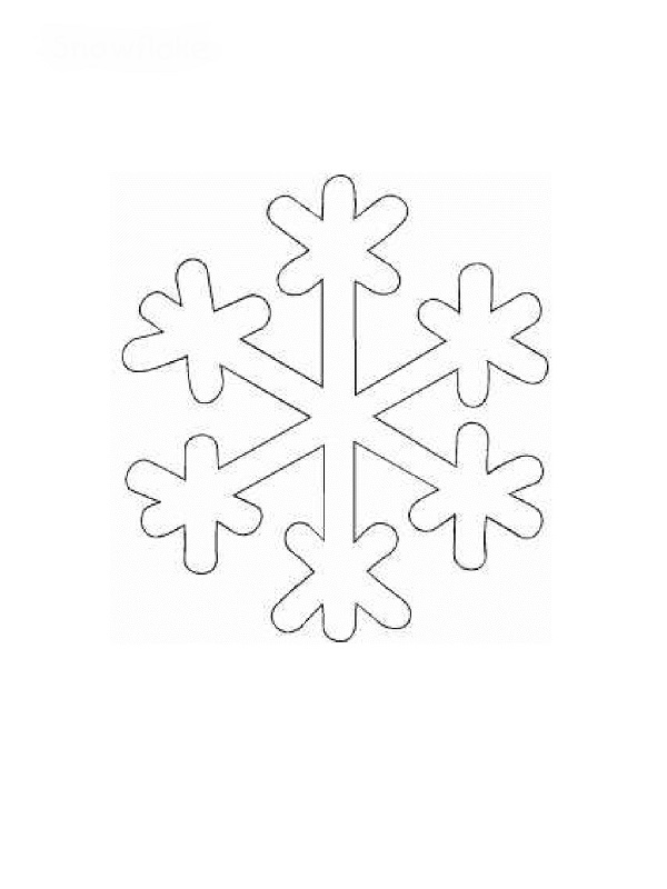 Malvorlage: Schneeflocke (Natur) #160471 - Kostenlose Malvorlagen zum Ausdrucken